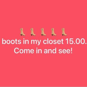 Clarks Tan Heeled Boots